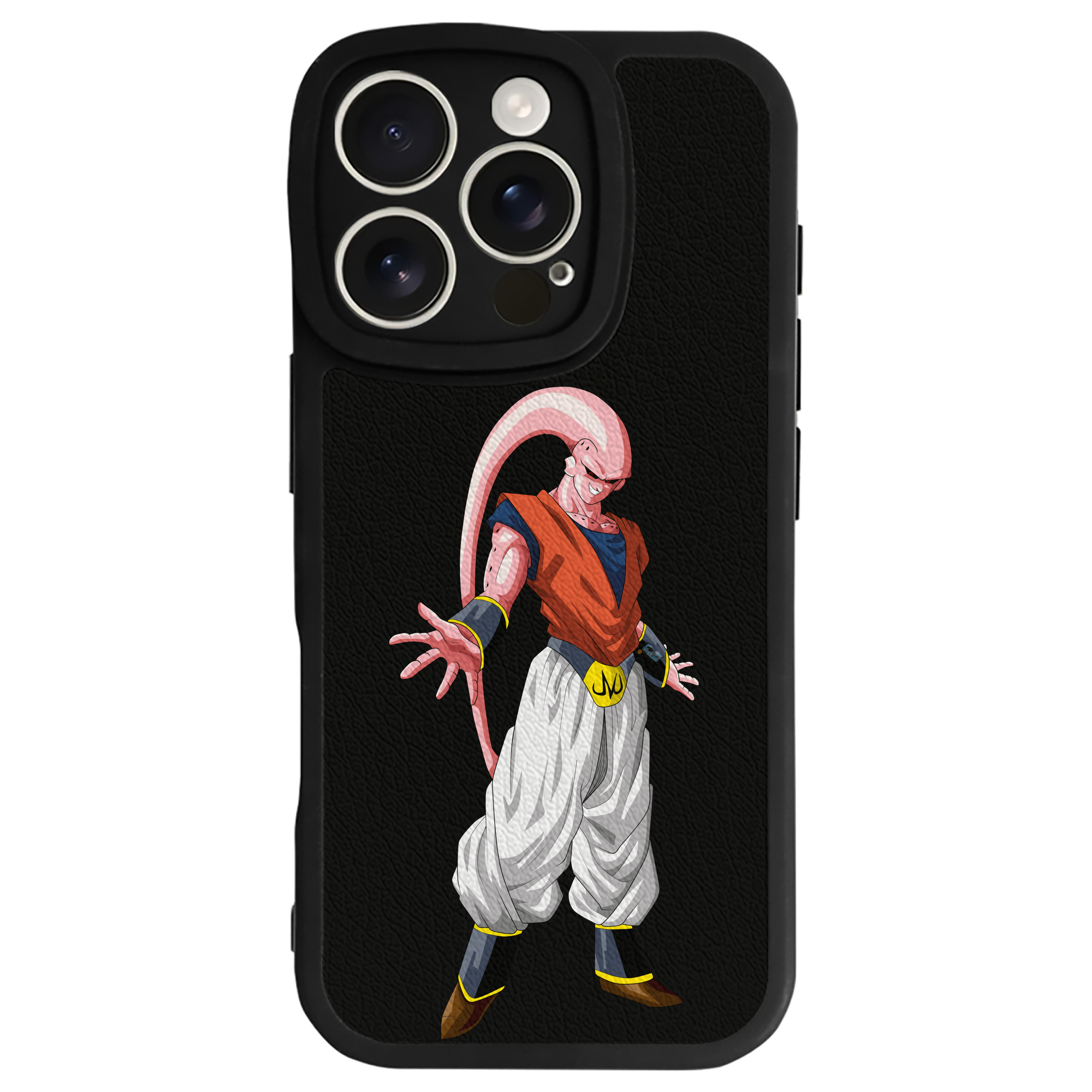 （画像用） ドラゴンボール 魔人ブウ DRAGON BALL Majin Buu 【iPhone 16シリーズ対応】シリコンスマホケース（レザー調） 材質：シリコン